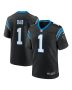 Men’s Carolina Panthers Number 1 Dad Black Game Jersey