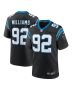 Men’s Carolina Panthers Raequan Williams Black Team Game Jersey