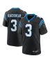Men’s Carolina Panthers Raheem Blackshear Black Team Game Jersey