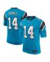 Men’s Carolina Panthers Sam Darnold Blue Vapor Limited Jersey