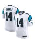 Men’s Carolina Panthers Sam Darnold White Vapor Limited Jersey