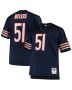 Men’s Chicago Bears Dick Butkus Mitchell & Ness Navy Big & Tall 1966 Retired Player Jersey