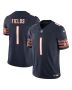 Men’s Chicago Bears Justin Fields Navy Vapor F.U.S.E. Limited Jersey