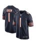 Men’s Chicago Bears Number 1 Groom Navy Game Jersey