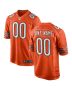 Men’s Chicago Bears Orange Alternate Custom Game Jersey
