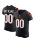 Men’s Cincinnati Bengals Black Team Vapor F.U.S.E. Elite Custom Jersey