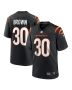 Men’s Cincinnati Bengals Chase Brown Black Team Game Jersey