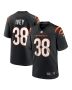 Men’s Cincinnati Bengals DJ Ivey Black Team Game Jersey
