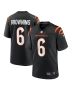 Men’s Cincinnati Bengals Jake Browning Black Game Jersey