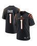 Men’s Cincinnati Bengals Ja’Marr Chase Black Game Jersey