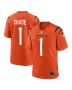 Men’s Cincinnati Bengals Ja’Marr Chase Orange Alternate Game Jersey