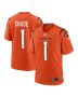 Men’s Cincinnati Bengals Ja’Marr Chase Orange Game Jersey