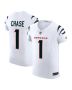 Men’s Cincinnati Bengals Ja’Marr Chase White Vapor F.U.S.E. Elite Jersey
