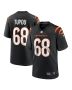 Men’s Cincinnati Bengals Josh Tupou Black Game Player Jersey