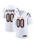 Men’s Cincinnati Bengals White Game Custom Jersey