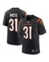 Men’s Cincinnati Bengals Zack Moss Black Game Jersey
