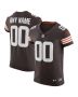 Men’s Cleveland Browns Brown Vapor Elite Custom Jersey