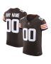 Men’s Cleveland Browns Brown Vapor F.U.S.E. Elite Custom Jersey