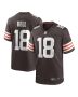Men’s Cleveland Browns David Bell Brown Game Jersey