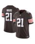 Men’s Cleveland Browns Denzel Ward Brown Vapor F.U.S.E. Limited Jersey