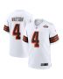 Men’s Cleveland Browns Deshaun Watson White Alternate Game Jersey