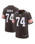 Men’s Cleveland Browns Hakeem Adeniji Brown Game Jersey