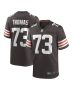 Men’s Cleveland Browns Joe Thomas Brown Retired Game Player Jersey