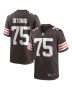 Men’s Cleveland Browns Joel Bitonio Brown Game Jersey