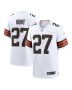 Men’s Cleveland Browns Kareem Hunt White Game Player Jersey