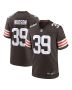Men’s Cleveland Browns Khaleke Hudson Brown Team Game Jersey