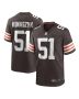 Men’s Cleveland Browns Kunaszyk Brown Game Player Jersey