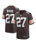 Men’s Cleveland Browns Lorenzo Burns Brown Team Game Jersey