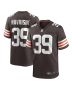 Men’s Cleveland Browns Lucas Havrisik Brown Team Game Jersey