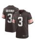 Men’s Cleveland Browns Marquise Goodwin Brown Game Jersey