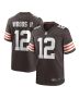 Men’s Cleveland Browns Michael Woods II Brown Game Player Jersey