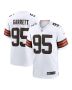Men’s Cleveland Browns Myles Garrett White Away Game Jersey