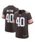 Men’s Cleveland Browns Nathaniel Watson Brown Team Game Jersey