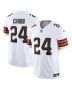 Men’s Cleveland Browns Nick Chubb White Vapor F.U.S.E. Limited Jersey