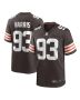 Men’s Cleveland Browns Shelby Harris Brown Team Game Jersey