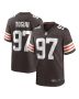 Men’s Cleveland Browns Tommy Togiai Brown Game Jersey