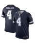 Men’s Dallas Cowboys Dak Prescott Navy Team Legend Player Performance Top