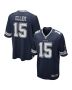 Men’s Dallas Cowboys Ezekiel Elliott Navy Team Game Jersey