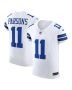 Men’s Dallas Cowboys Micah Parsons White Vapor F.U.S.E. Elite Jersey
