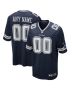 Men’s Dallas Cowboys Navy Custom Game Jersey
