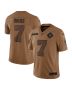 Men’s Dallas Cowboys Trevon Diggs Brown Salute To Service Limited Jersey