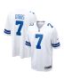 Men’s Dallas Cowboys Trevon Diggs White Game Jersey