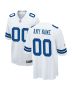 Men’s Dallas Cowboys White Custom Game Jersey