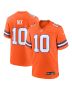Men’s Denver Broncos Bo Nix Orange Mile High Collection 1977 Throwback Player Game Jersey