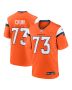 Men’s Denver Broncos Frank Crum Orange Team Game Jersey