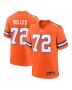 Men’s Denver Broncos Garrett Bolles Orange Mile High Collection 1977 Throwback Player Game Jersey